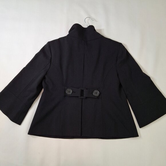 Vintage Peacoat Womens Military Style Utility Jacket Sz L Cropped Goth Gorpcore - Picture 7 of 12